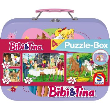 Puzzle în valiză Schmidt 4 în 1 – Bibi și Tina