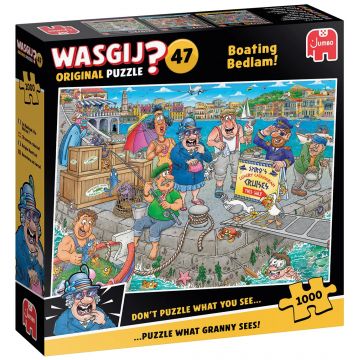 Puzzle-joc de 1000 piese Jumbo - Agitație cu bărci