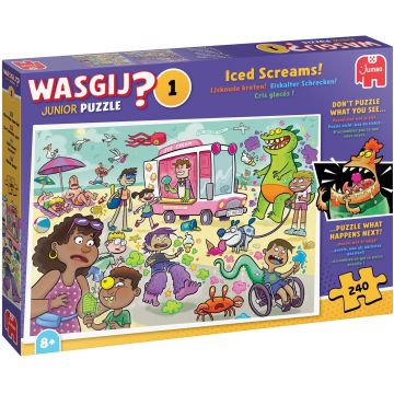 Puzzle-joc Jumbo de 240 piese - Încurcătură de înghețată