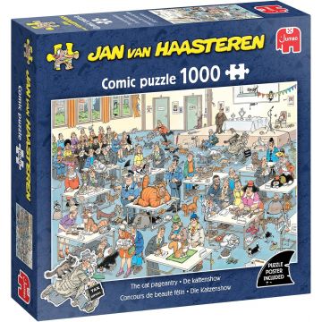 Puzzle Jumbo de 1000 piese - Expoziția de pisici