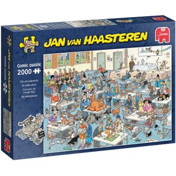 Puzzle Jumbo de 2000 piese - Expoziție cu pisici