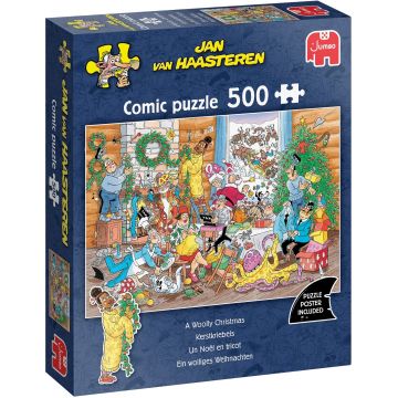 Puzzle Jumbo de 500 piese - Emoție de Crăciun