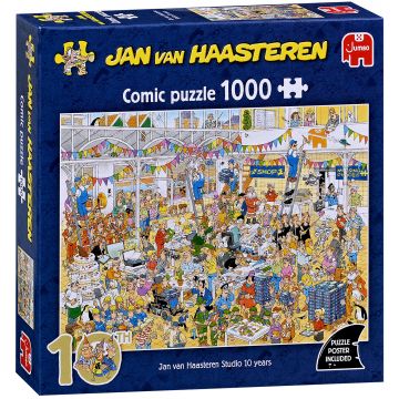 Puzzle Jumbo din 1000 piese - A 10-a aniversare a Studioului Jan van Haasteren