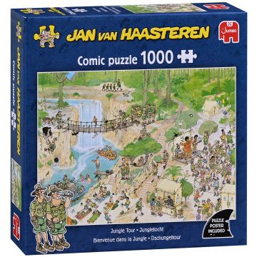 Puzzle Jumbo din 1000 piese - Excursie în junglă