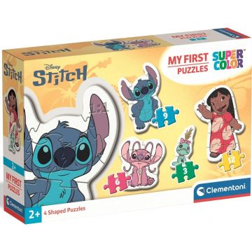 Puzzle pentru bebeluși Clementoni 4 în 1 - Stitch