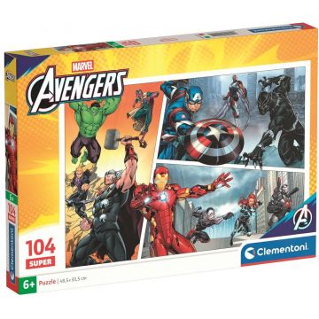 Puzzle pentru copii Clementoni - 104 piese Avengers