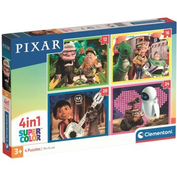 Puzzle pentru copii Clementoni 4 în 1 - Eroii Pixar