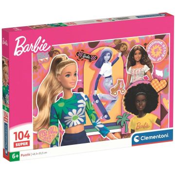 Puzzle pentru copii Clementoni de 104 piese - Barbie, varianta 2
