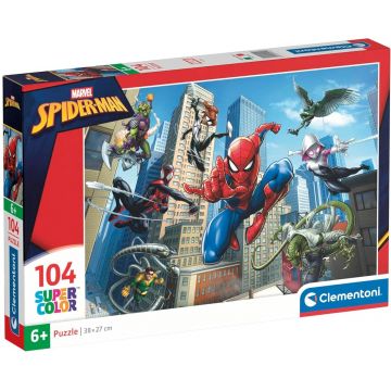 Puzzle pentru copii Clementoni de 104 piese - Spiderman