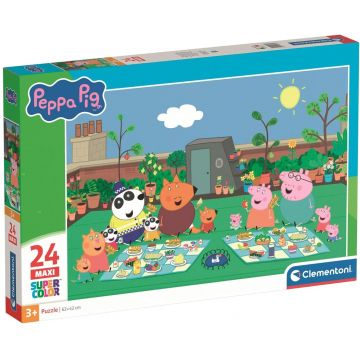 Puzzle pentru copii Clementoni de 24 piese maxi - Purcelușul Peppa