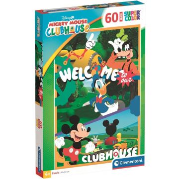 Puzzle pentru copii Clementoni din 60 piese maxi - Clubul lui Mickey Mouse