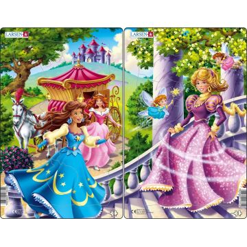 Puzzle pentru copii Larsen din 11 piese - Prințese, sortiment