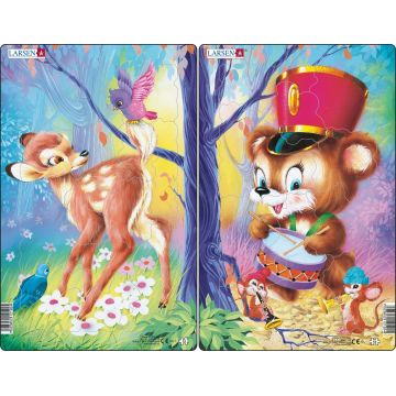 Puzzle pentru copii Larsen din 14 piese - Animale drăguțe, sortiment