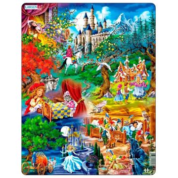 Puzzle pentru copii Larsen din 33 piese - Poveștile fraților Grimm