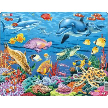 Puzzle pentru copii Larsen din 35 piese - Recif de corali