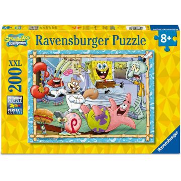 Puzzle Ravensburger din 200 XXL piese - SpongeBob Pantaloni Pătrați