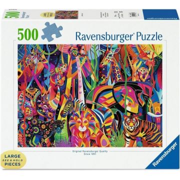Puzzle Ravensburger din 500 XXL piese - Junglă prețioasă