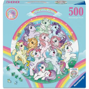 Puzzle rotund Ravensburger din 500 piese - Micul ponei