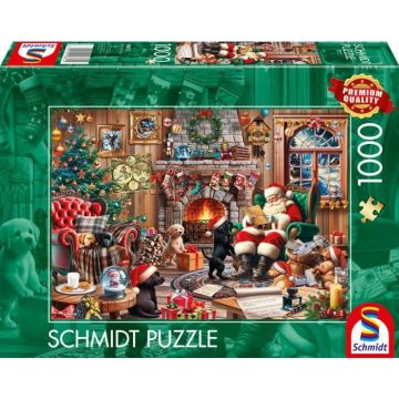 Puzzle Schmidt din 1000 piese - Crăciun confortabil