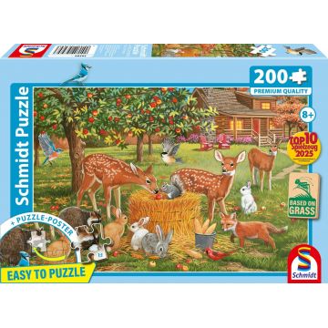 Puzzle Schmidt din 200 piese - Picnic cu animale