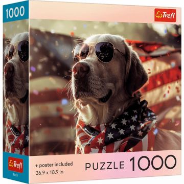 Puzzle Trefl din 1000 piese - Câine american