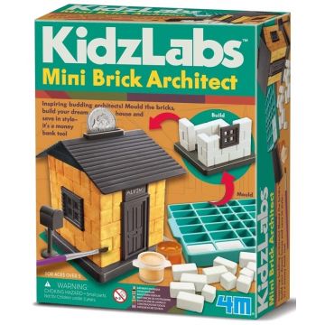 Set creativ 4M - KidzLabs: Mini Brick Architect