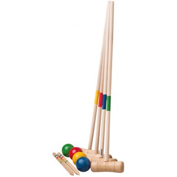 Set de croquet Woodyland - Din lemn, pentru 4 jucători