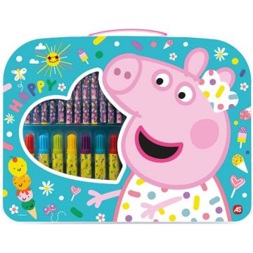 Set de desen AS Company - Peppa Pig, cu servietă