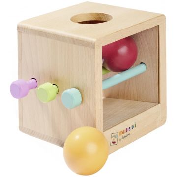 Set de joacă  Eichhorn - Cutie de joc cu minge Montessori, 6 piese