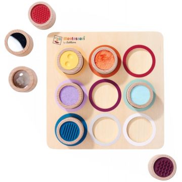 Set de joacă  Eichhorn - Tablă senzorială Montessori, 9 părți