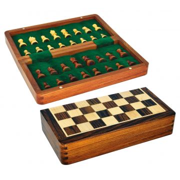 Șah magnetic Platinum - Wooden Magnetic Chess Set, 30 x 30 cm