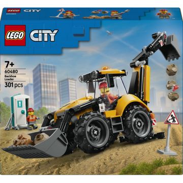 Constructor LEGO City - Excavator galben cu excavator (60480)