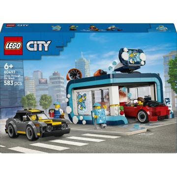 Constructor LEGO City - Spălătorie auto cu trecere prin tunel (60497)