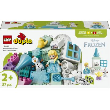 Constructor LEGO Duplo Disney - Regatul de Gheață: cutie creativă cu Elsa și Olaf (10462)