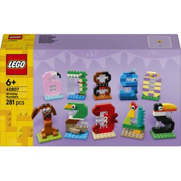 Constructor LEGO Iconic - Cifre pentru ziua de naștere (40807)