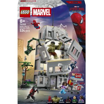 Constructor LEGO Marvel Super Heroes - Confruntare epică: Spider-Man vs Hulk (76350)