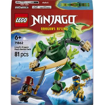 Constructor LEGO Ninjago - Robotul dragon al lui Lloyd, pachet de luptă(71862)