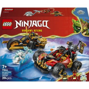 Constructor LEGO Ninjago - Vehicule combinate ale lui Kai și Cole (71864)