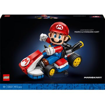 Constructor LEGO Super Mario - Mario Kart, Mario si Standard Kart (72037)