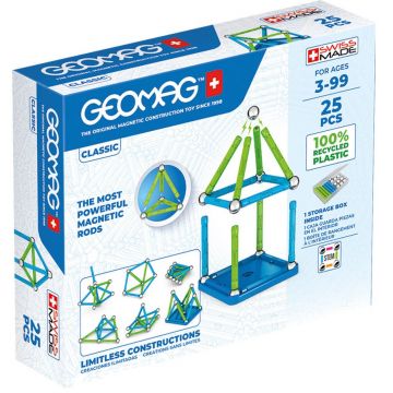 Constructor magnetic Geomag - Classic, 25 piese