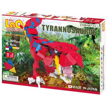 Constructor pentru copii 6 în 1 LaQ Dinosaur World - Tyrannosaurus, 304 piese