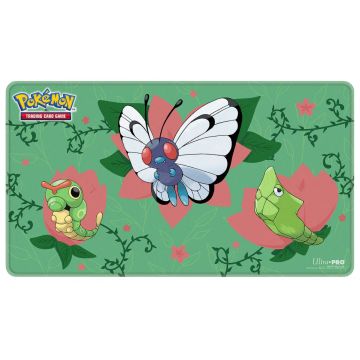 Covoraș de joacă cu cărți Ultra Pro - Pokemon TCG: Caterpie Evolutions Stitched Playmat
