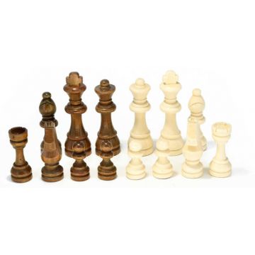 Figurine din lemn pentru șah Platinum - 8.9 cm