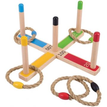 Joc clasic cu inele de franghie Bigjigs