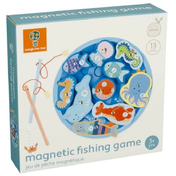 Joc de pescuit magnetic din lemn Orange Tree Toys