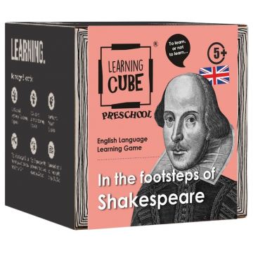 Joc educațional de masă Learning Cubes: In The Footsteps Of Shakespear (limba engleză)