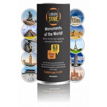 Joc educativ de masă Learning Learning Tube: Monuments Of The World (limba engleză)