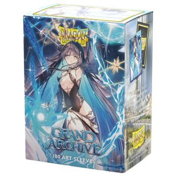 Protectori pentru cărți Dragon Shield - Matte Dual Art Sleeves Standard Size, Grand Archive: Raziel, Archangel of Libra (100 buc.)