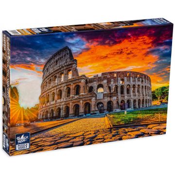 Puzzle Black Sea din 1000 de piese - Apus peste Colosseum
