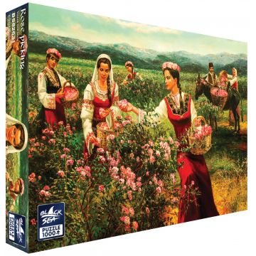 Puzzle Black Sea din 1000 de piese - Culesul trandafirilor, Vasil Goranov